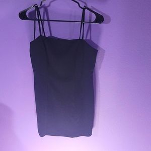 Black mini dress